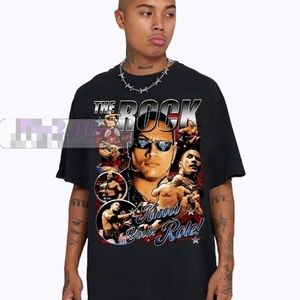 Retro 90S Graphic Style The Rock Johnson Unisex Tshirt Gift For Fan